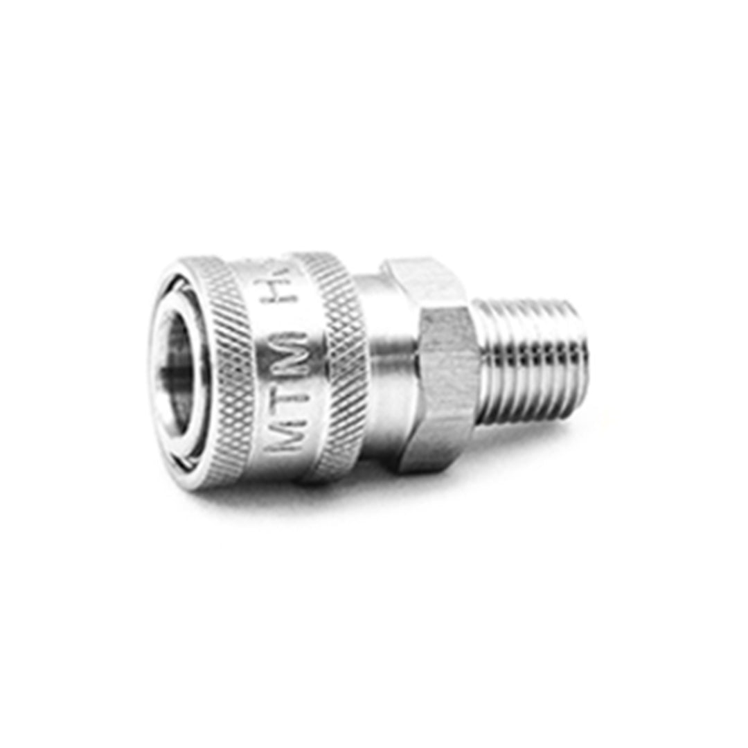 MTM 1/4" Male Quick Connect Coupler | Stainless Steel